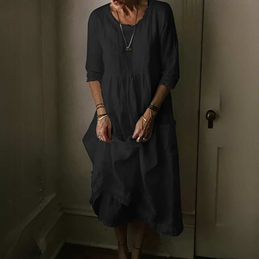 Aimee - Cozy Pleated Dress