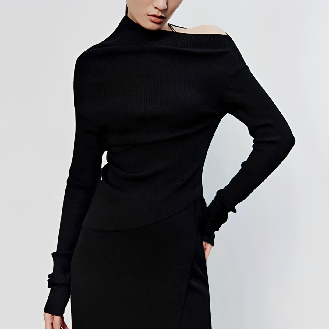 Larissa - Asymmetric Long Sleeve Top