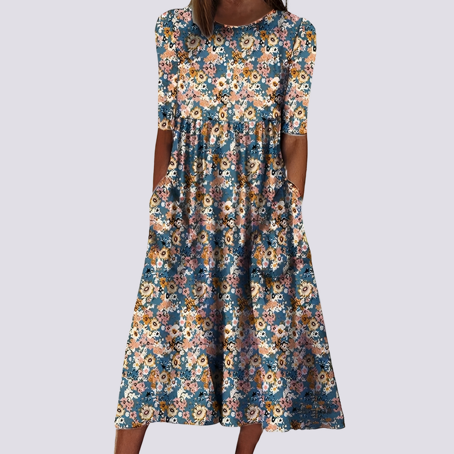 Lucie - Chic Floral Maxi Dress