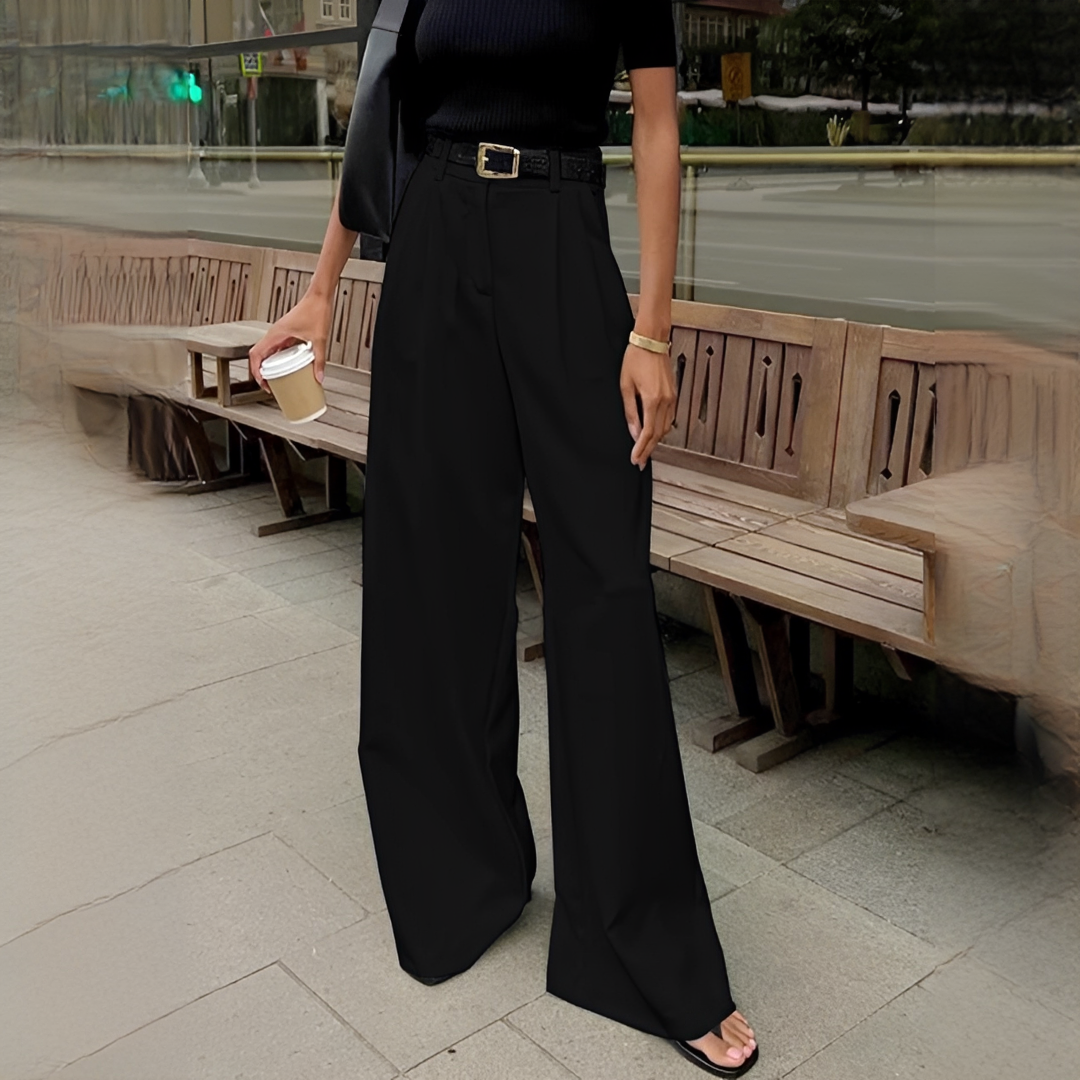 Blaine - Trendy wide leg trousers