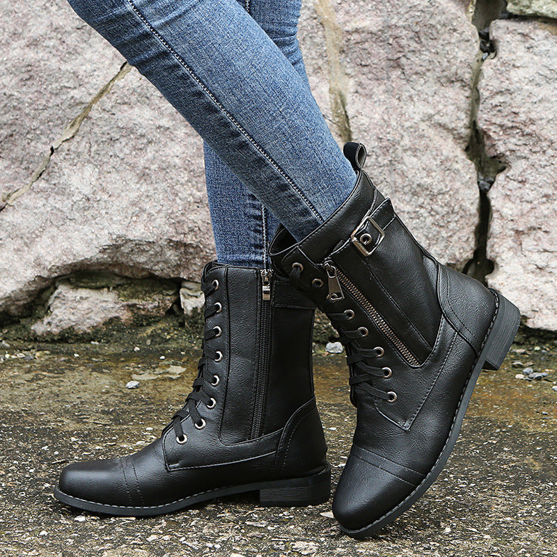 Katerina - Stylish Low Heel Boots
