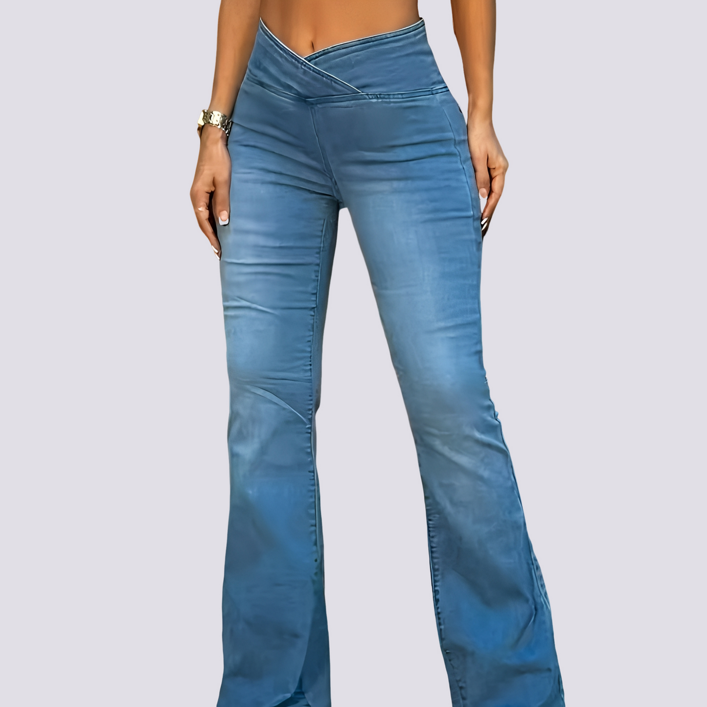 Lexi - Stylish Flared Denim Pants