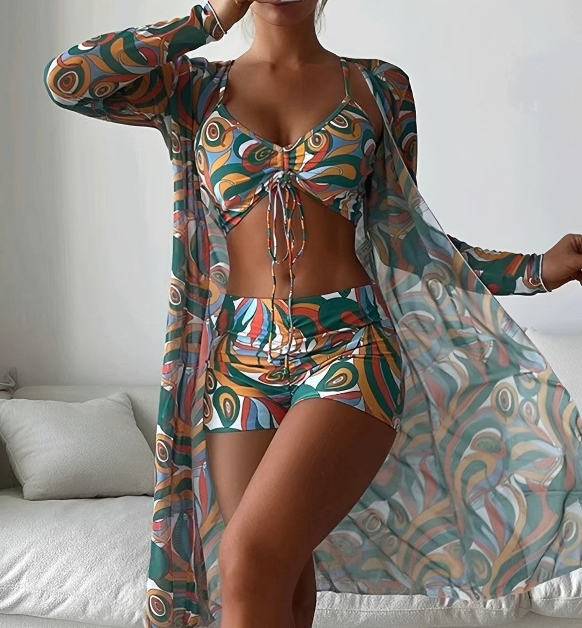 Nancy - Three-Piece Swimwear Set