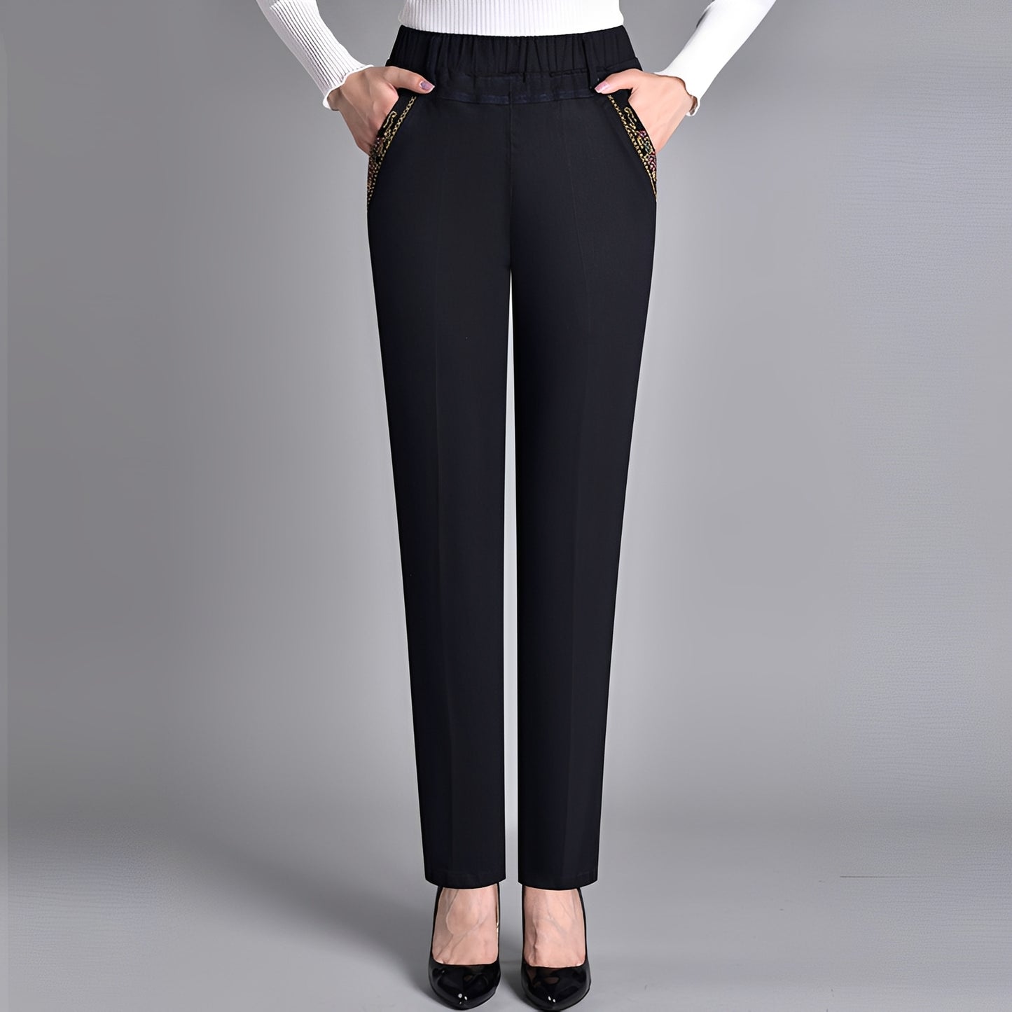 Daniella - Stylish Trousers with Elastic Waist