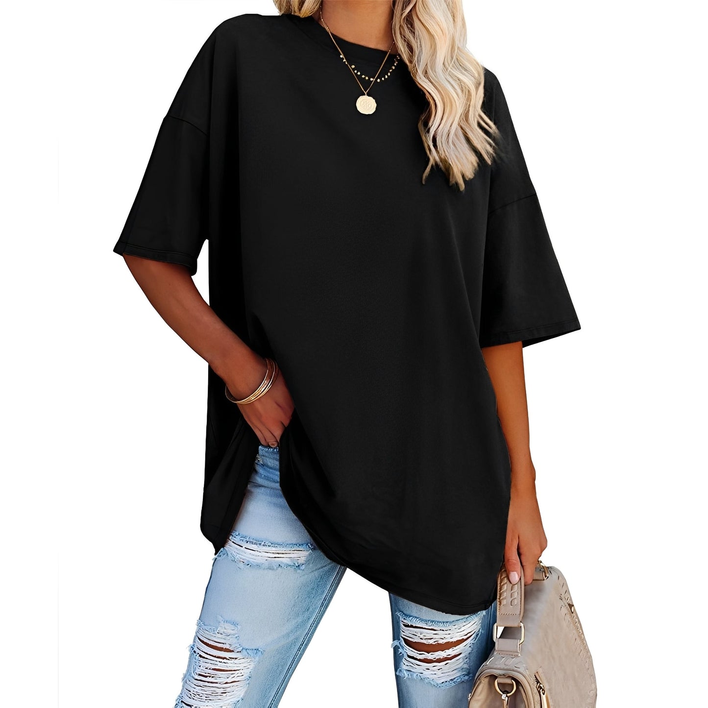 Alice - Loose-Fitting T-shirt with Dropped Shoulders