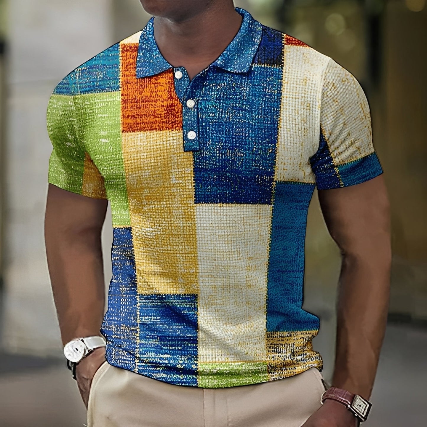 Jimmy - Trendy Checkered Plaid Shirt