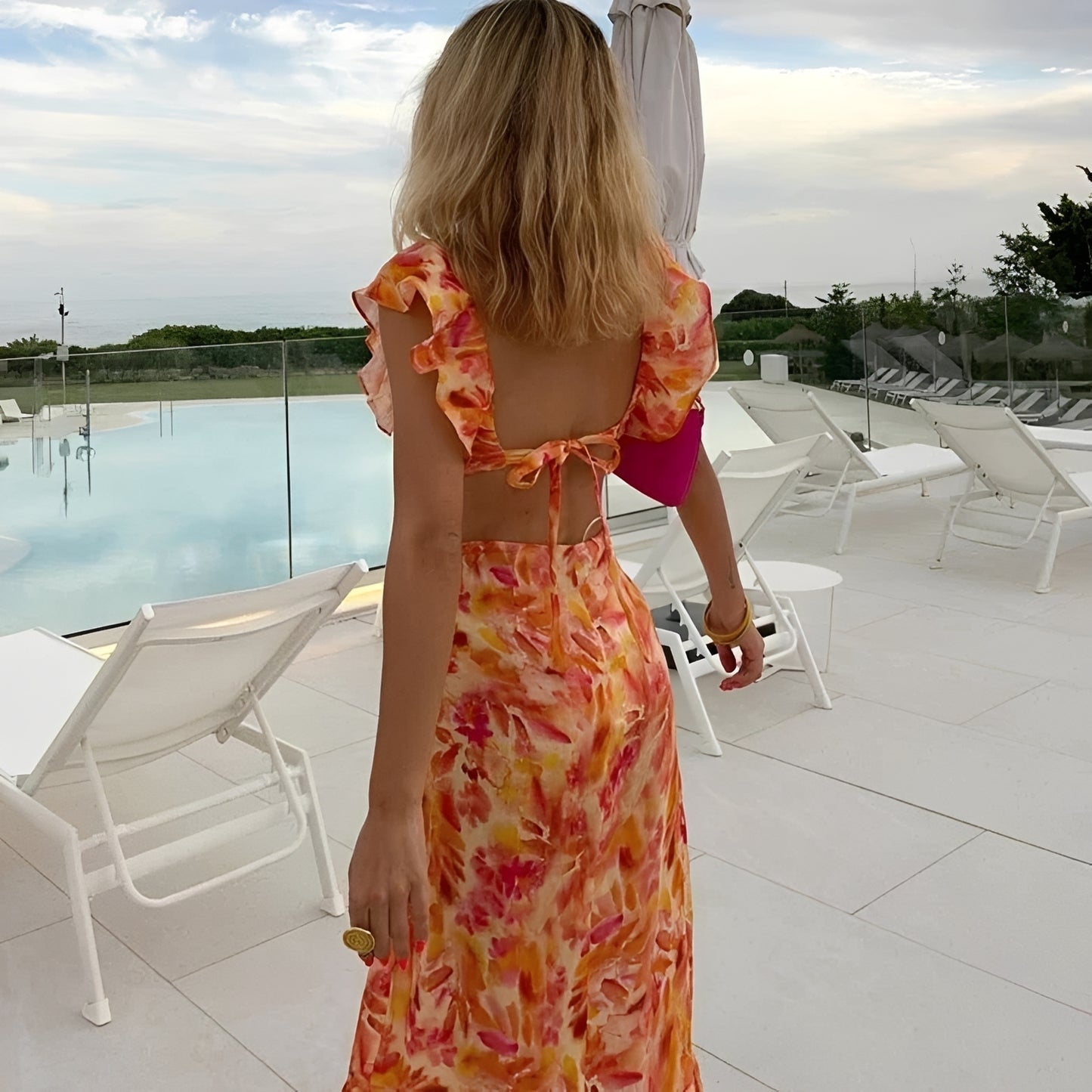 Lorraine - Stylish Floral Maxi Dress