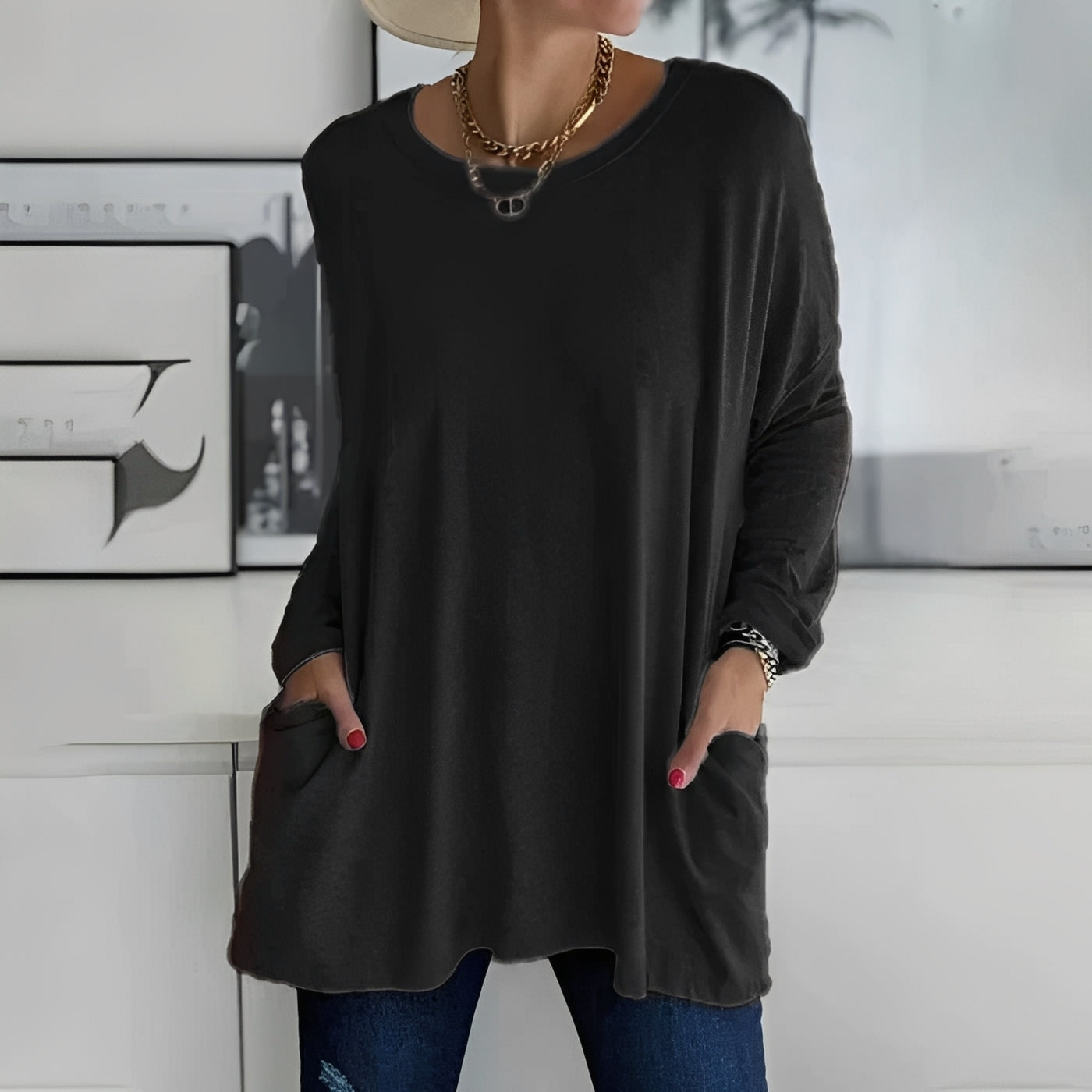 Chantelle - Long-Sleeve Shirt with Pockets