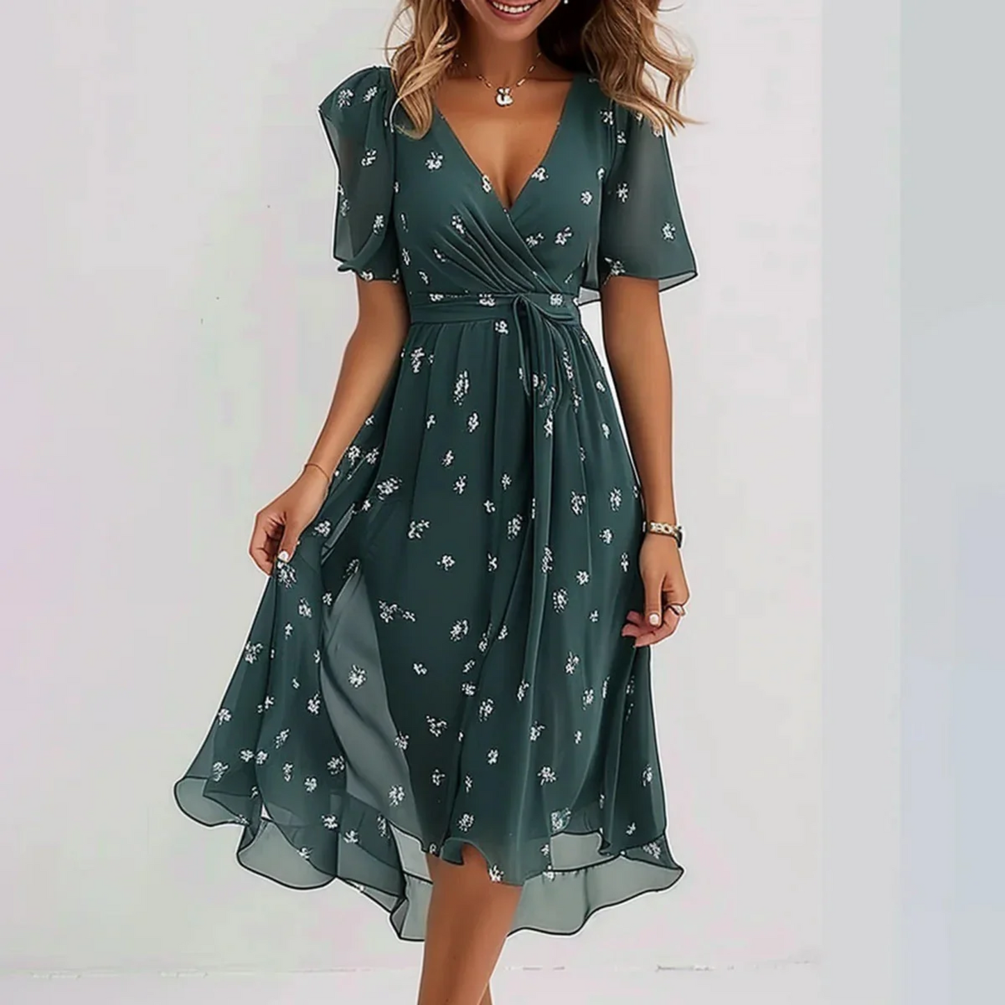 Connie – Elegant Women's Wrap Dress