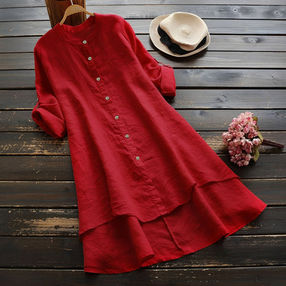 Mildred - Stylish Dress with Buttons