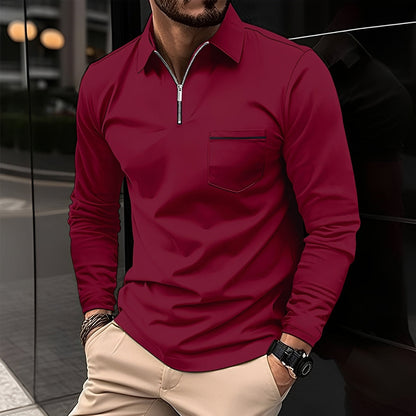 Jackson - Men's Long-Sleeve Polo Shirt - Perfect for Daily Use