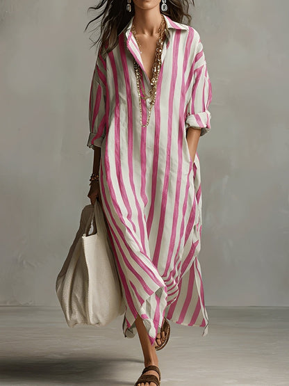 Charlotte - Striped A-line Dress