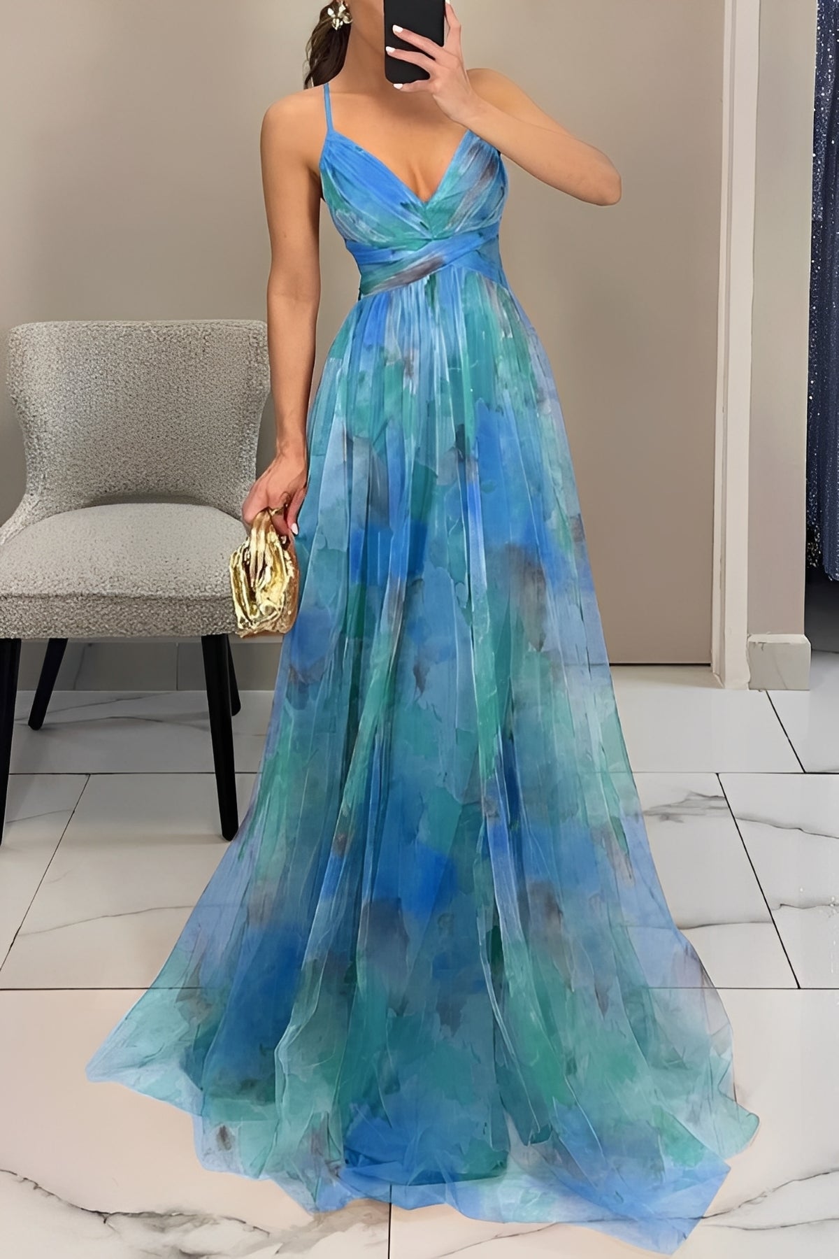 Davina - Stylish A-Line Maxi Dress