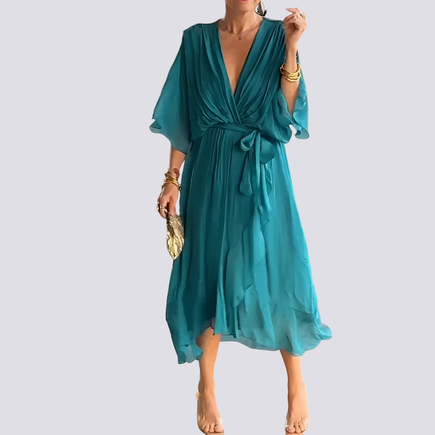 Jane - Distinctive V-neck Dress
