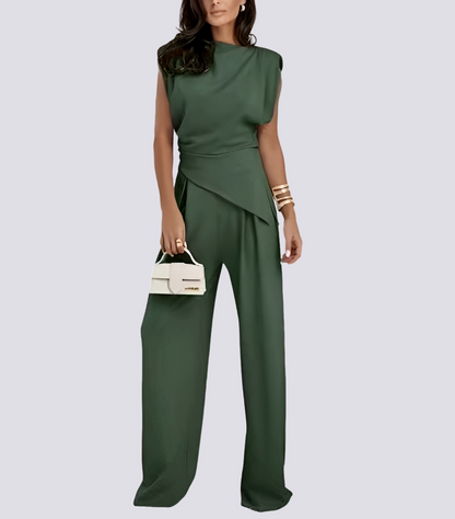 Fannie - Irregular Sleeveless Two-Piece Set