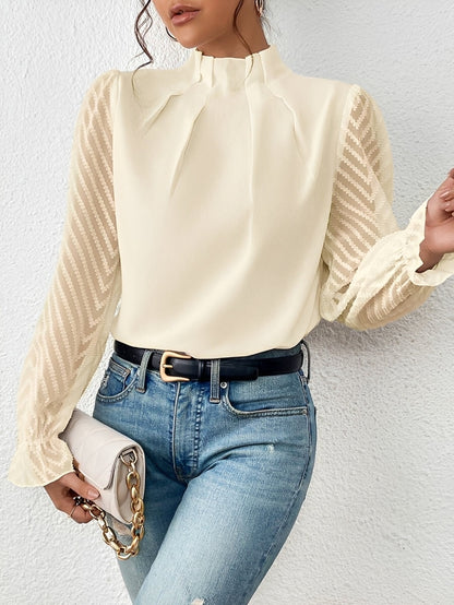 Bella - Long Sleeve Chiffon Top