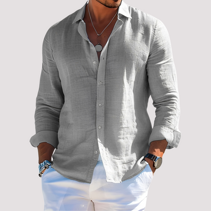 Dale – Men's long-sleeve shirt – Easygoing and casual