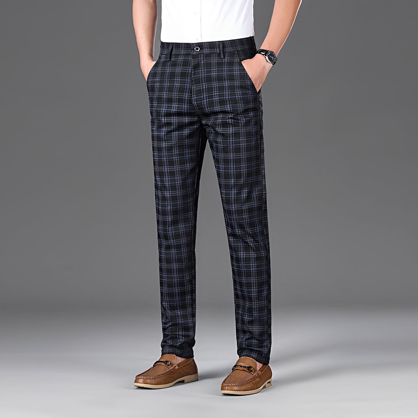 Myers - Casual Checkered Trousers