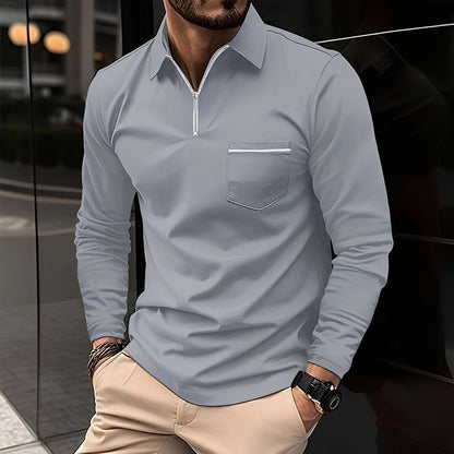 Jackson - Men's Long-Sleeve Polo Shirt - Perfect for Daily Use