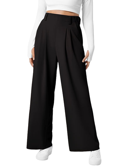 Kyla - High Waist Wide Leg Elastic Trousers