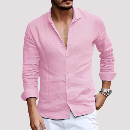 Dale – Men's long-sleeve shirt – Easygoing and casual