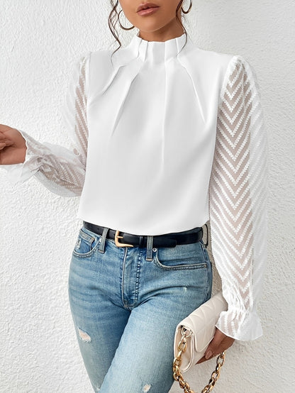 Bella - Long Sleeve Chiffon Top