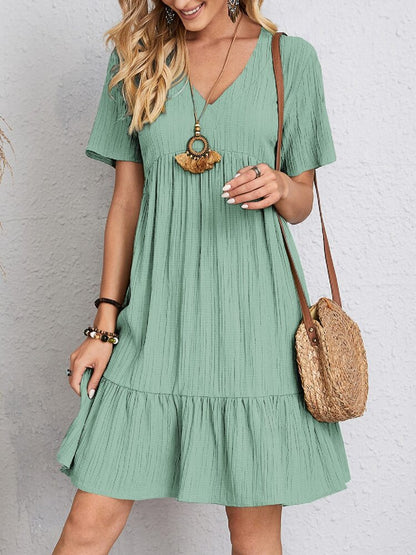 Rosie - Traditional V-neck Dress