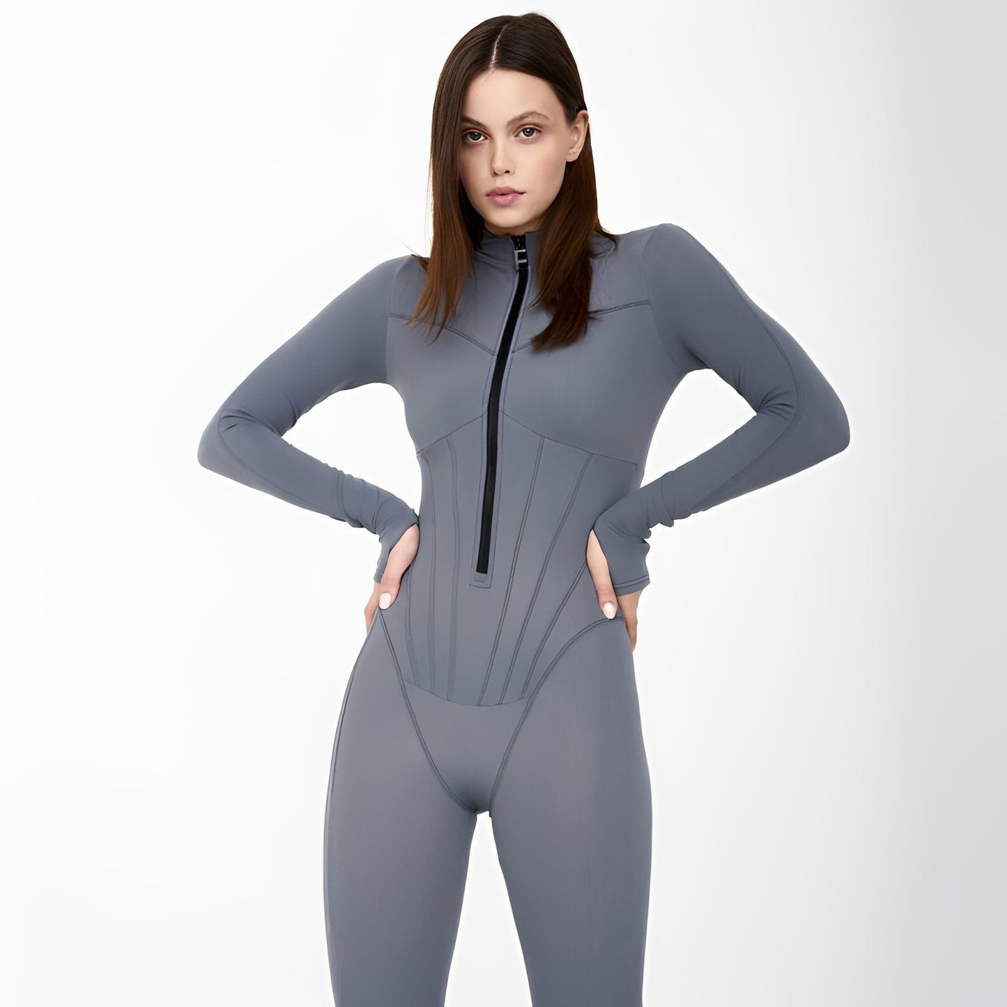 Fionn - Long Sleeved Tight Jumpsuit