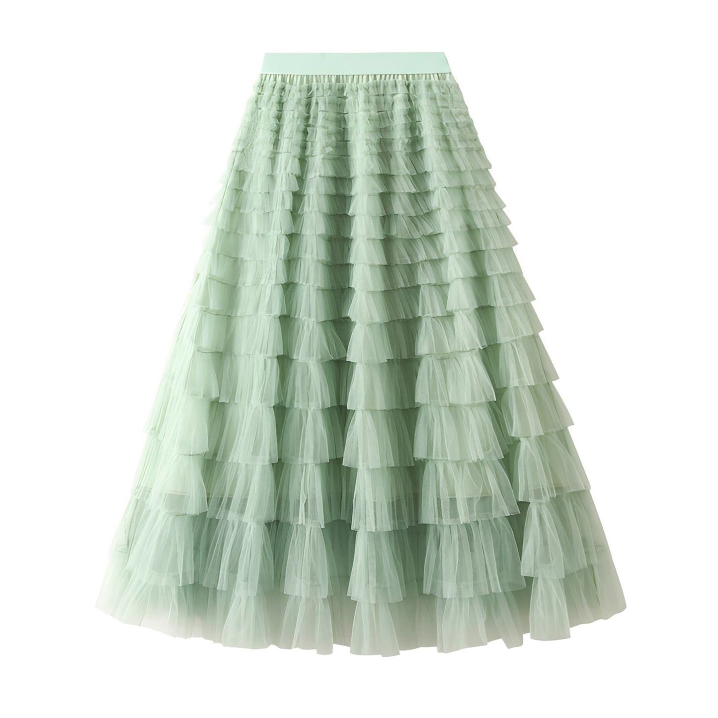 Nastia - Stylish A-line Skirt with Ruffles