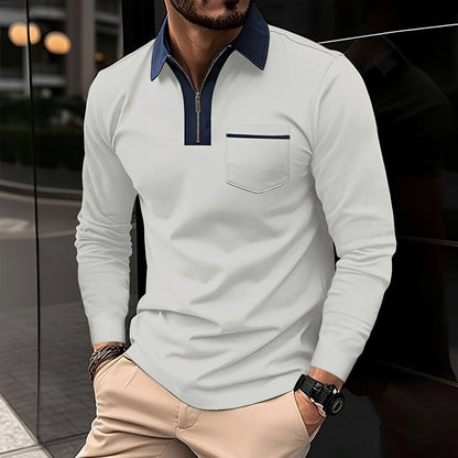 Jackson - Men's Long-Sleeve Polo Shirt - Perfect for Daily Use