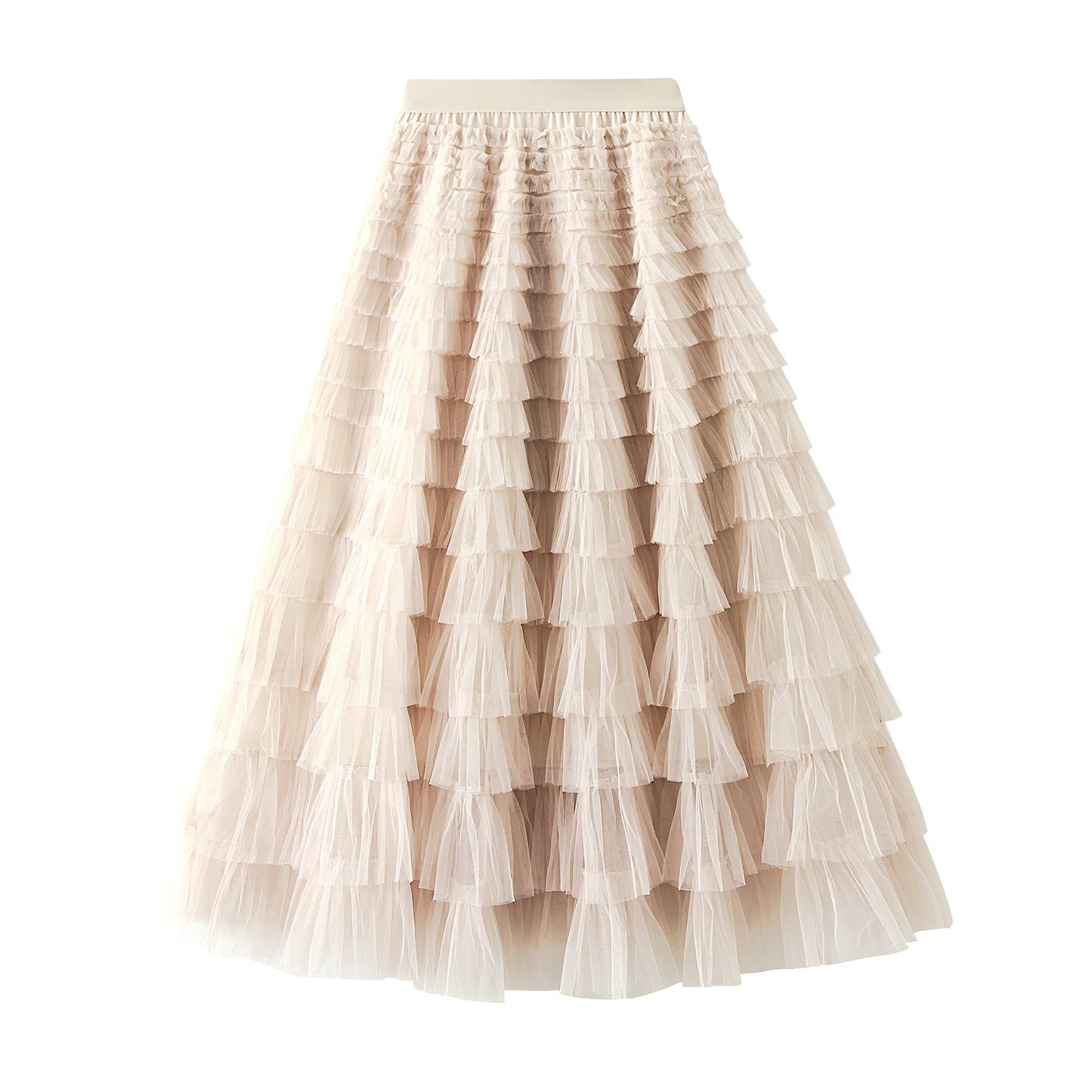Nastia - Stylish A-line Skirt with Ruffles