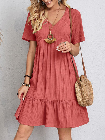 Rosie - Traditional V-neck Dress
