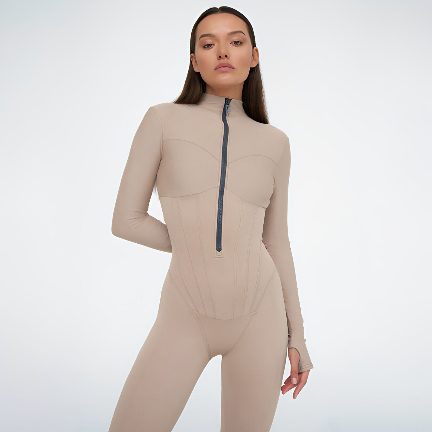 Fionn - Long Sleeved Tight Jumpsuit