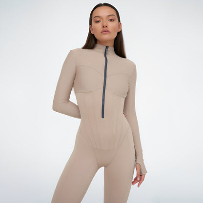 Fionn - Long Sleeved Tight Jumpsuit