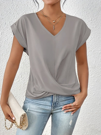 Lucie – Women's V-neck shirt – for daily use