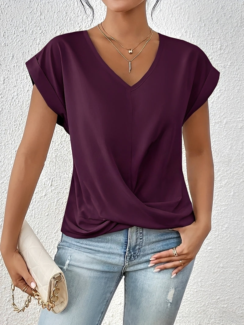 Lucie – Women's V-neck shirt – for daily use