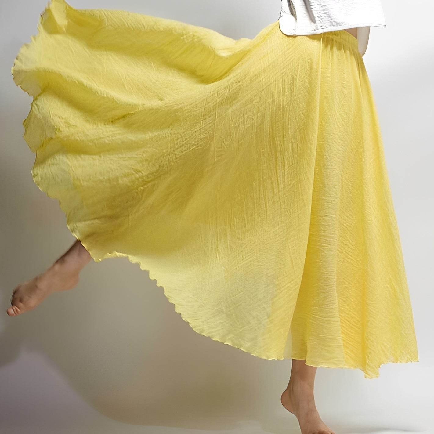Alina - Flowy Bohemian Maxi Skirt