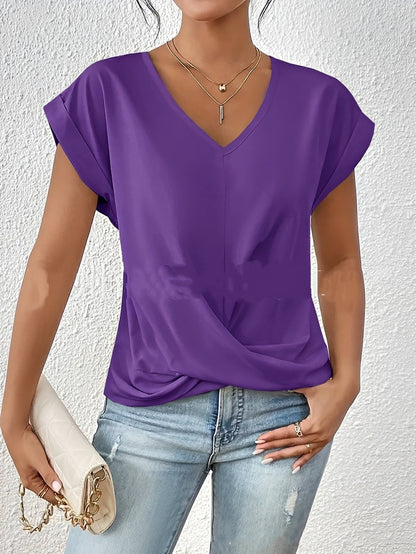 Lucie – Women's V-neck shirt – for daily use