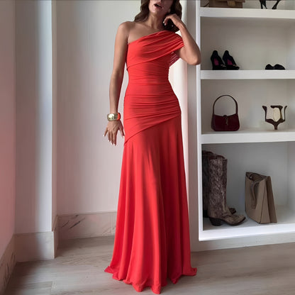 Marga - Stylish Off Shoulder Maxi Dress