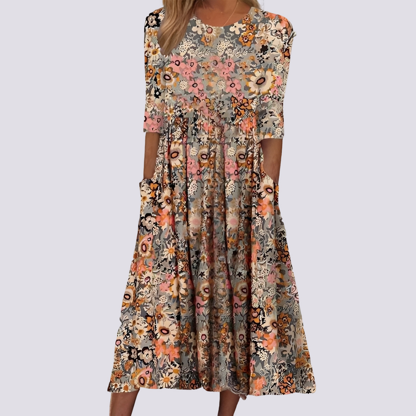 Lucie - Chic Floral Maxi Dress