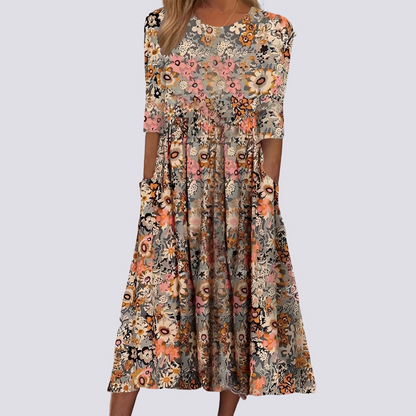 Lucie - Chic Floral Maxi Dress