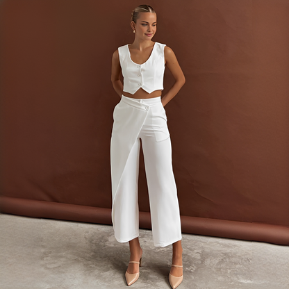 Agnes - Fashionable Vest and Pants Set