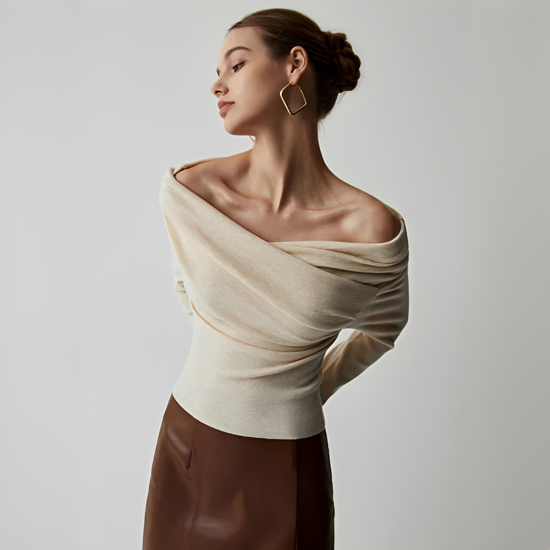 Venise - Fashionable off-shoulder top