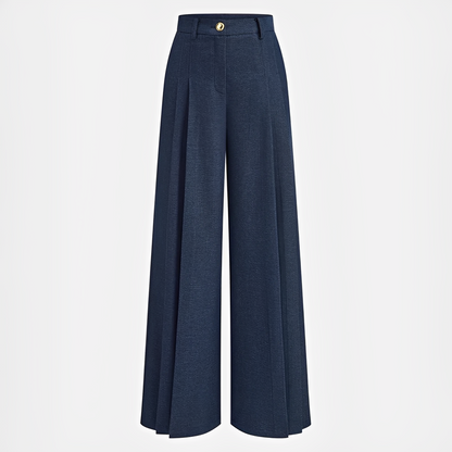 Odessa - Casual Pleated Wide-Leg Trousers