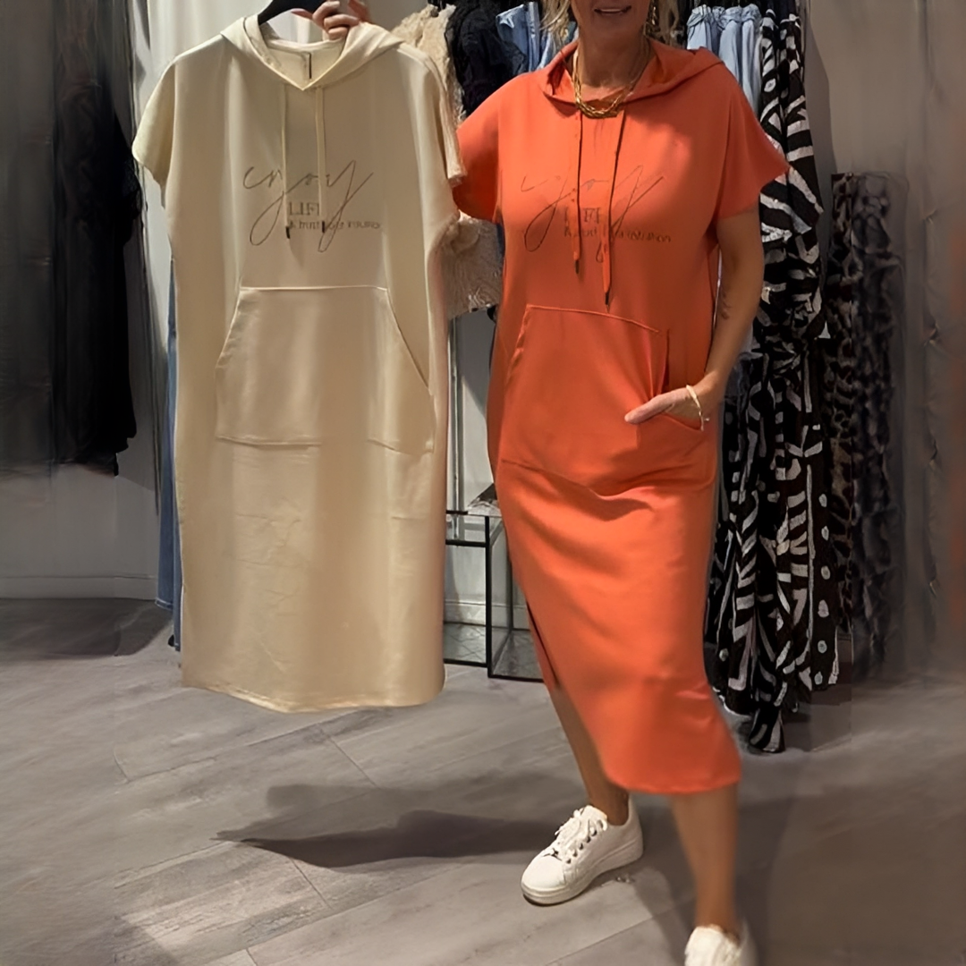 Micah - Trendy Hooded Dress