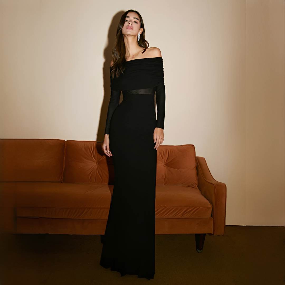 Ermanda - Elegant off shoulder long dress