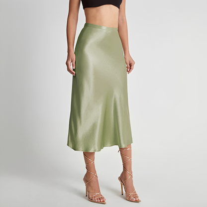 Emilia - High waisted flowy midi skirt