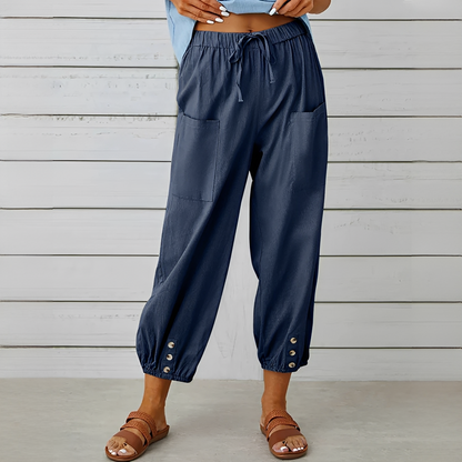Scarlett - Comfortable Drawstring Trousers