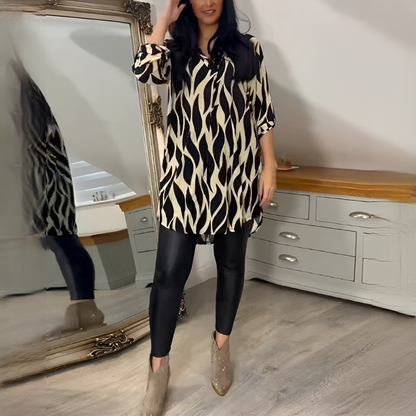 Desiree - Trendy V-neck Blouse