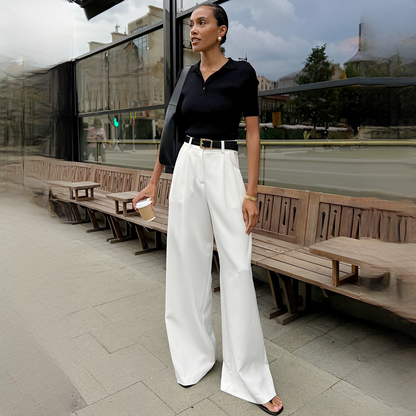 Blaine - Trendy wide leg trousers